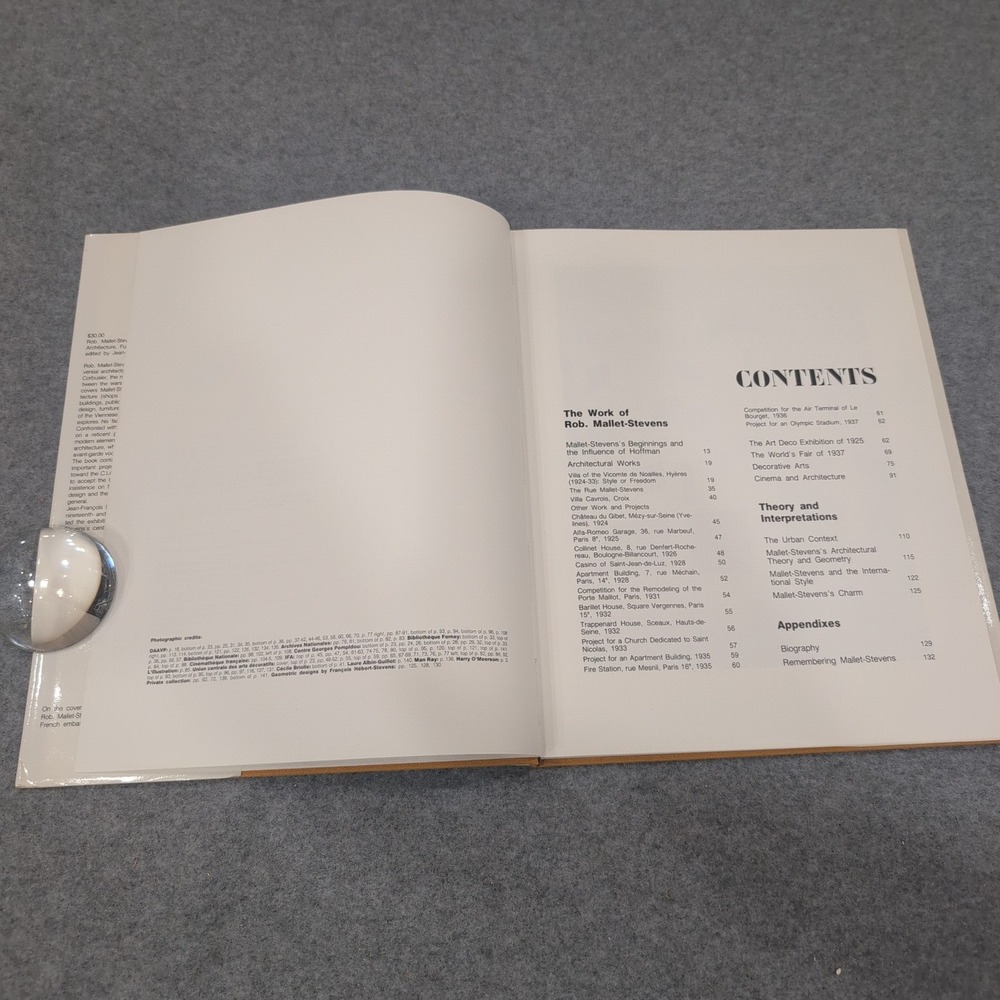 Rob. Mallet-Stevens Architecture Furniture Interior Design MIT Press Hardcover‎ - Picture 4 of 4